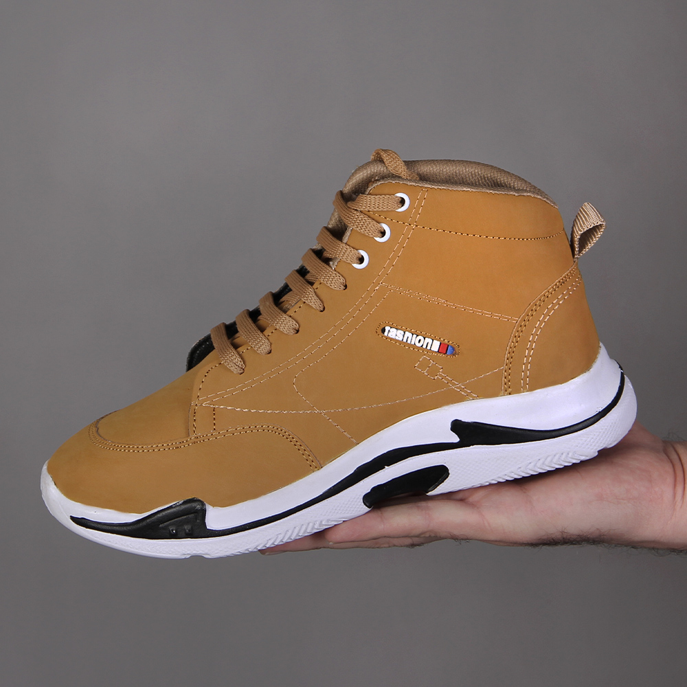 کفش ساقدار مدل Fashion خردلی